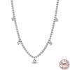 Collana a Cuore in Argento 925 Regalo di Natale Compleanno per Donne Gioielli Rotondi Lucidi Raffinati Fascino Classico Sorpresa