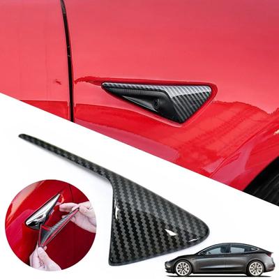 Side Camera Protector for Tesla Model Y Juniper Model 3 Highland 2025 ABS Carbon Fiber Pattern Car Modification Accessories