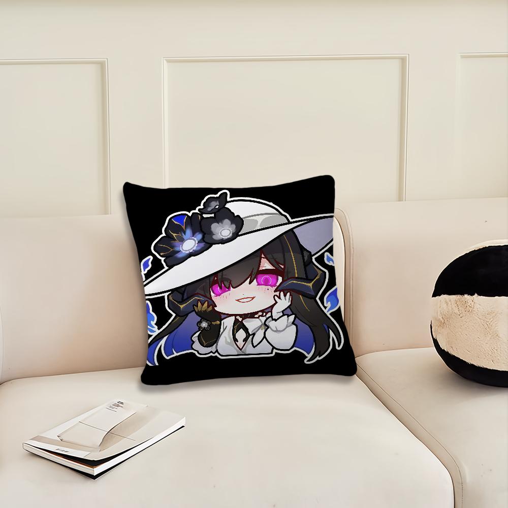 Game Honkai Star Rail The Dahlia Q cushion cover Pillow Cover Decoration Room Home Sofa living Office Car Nordic Simplicity