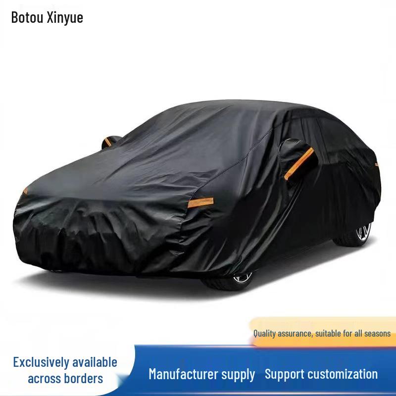 All-Season Car Cover: Thickened Cotton, Snowproof, Sunproof, Rainproof, Aluminum Film, In Stock. 4400×1800×1600 (Hatchback)