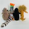 20-35CM 6 Styles Madagascar Plush Toys Stuffed Soft Animal Dolls Giraffe Hippo Lion Penguin Zebra Lemurs Figure Gift for Kids