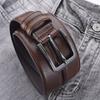 Men'S Retro Leather Pin Buckle Belt Simple Belt Trendy Belt