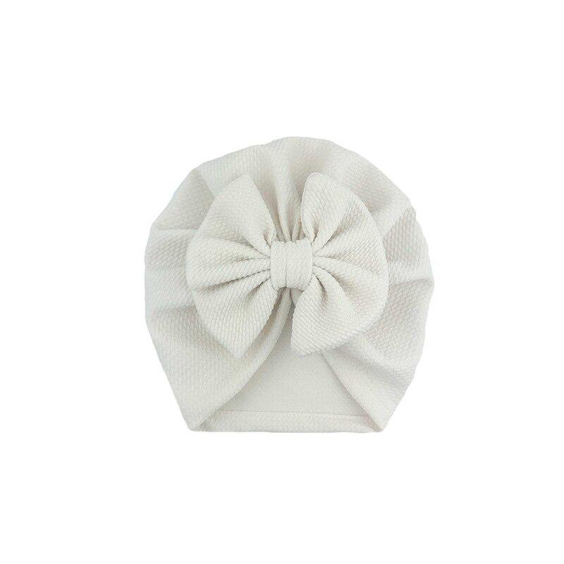 Bowknots Baby Hat Soft Turban Solid Big Bow jente Bonnet cap For Newborn