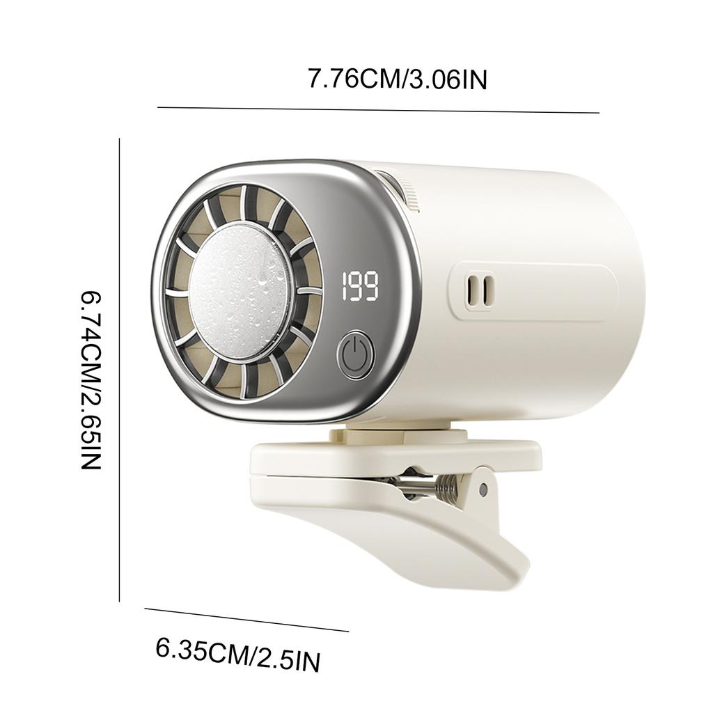 Hanging Neck Electric Cooling Fan USB Rechargeable High-speed Fan Portable High-quality Adjustable Fan For Outdoor Gadgets