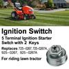 Metal Construction Ignition Switch 5 Terminal Ignition Starter Switch  For Lawn Mower