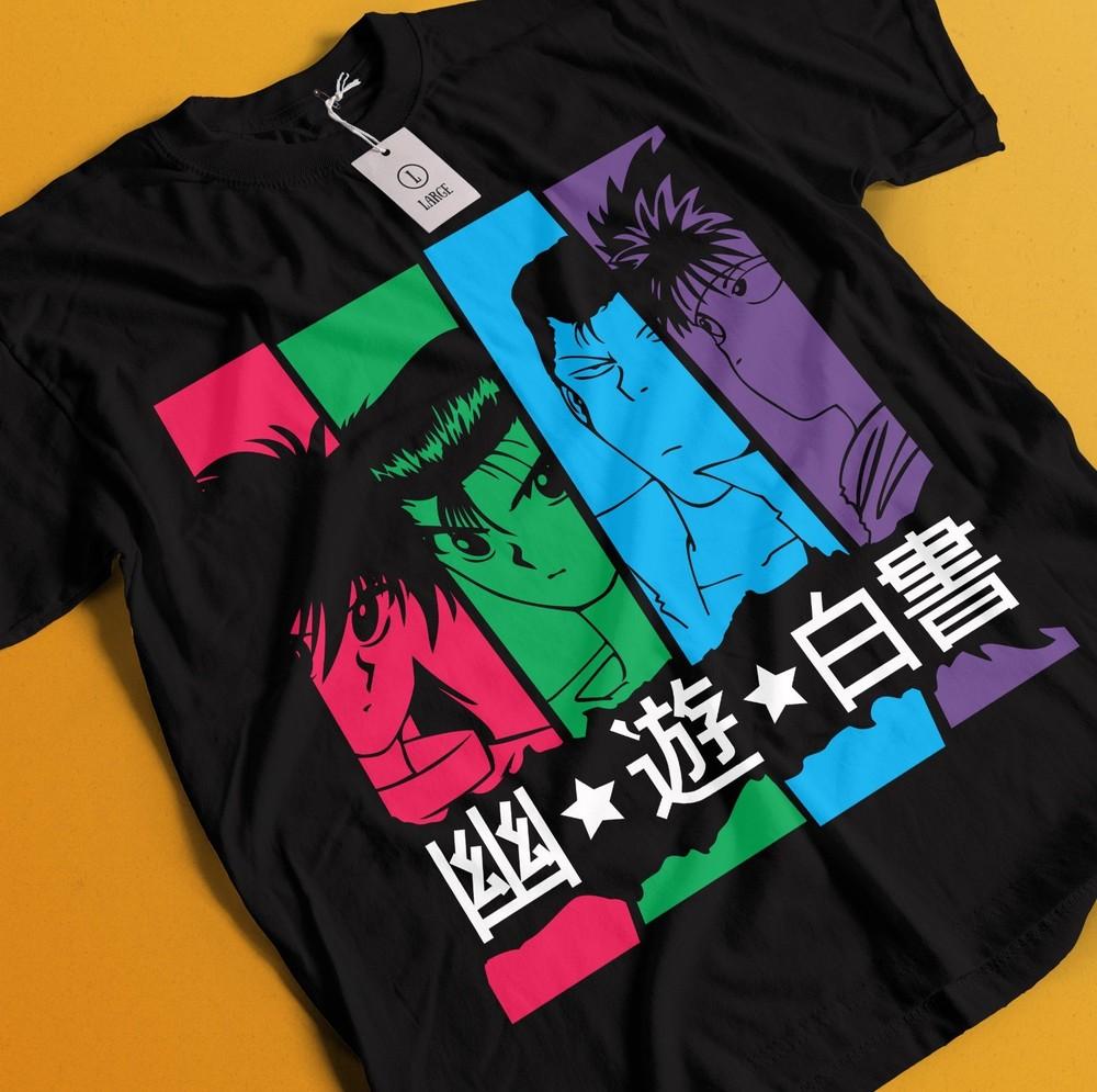 

Футболка Yu Yu Hakusho Футболка Юсукэ Урамэси Футболка Курама Кувабара Хиэй Аниме Футболка S