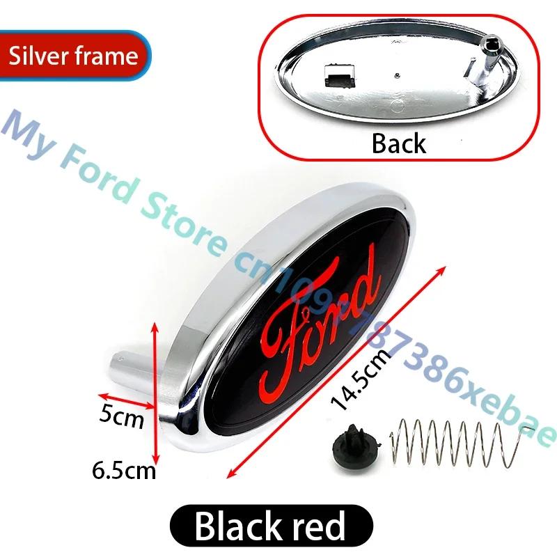 Car Sticker Ford ABS 14.5 Car Front Head Hood Bonnet Logo Rear Trunk Badge Sticker For Ford Mondeo Focus Fusion MK2 MK4 F150 F25