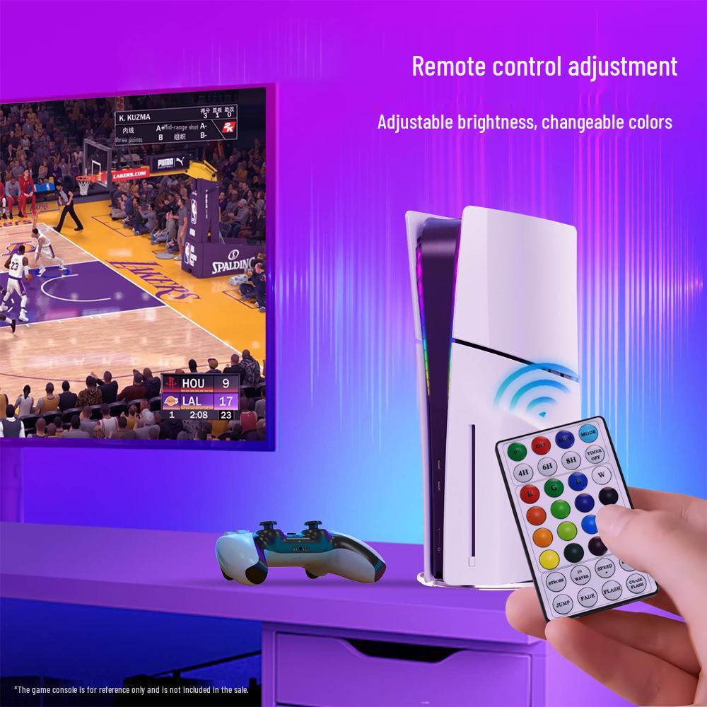 PS5 Slim Digital Edition Console Colorful Decorative Light Ring