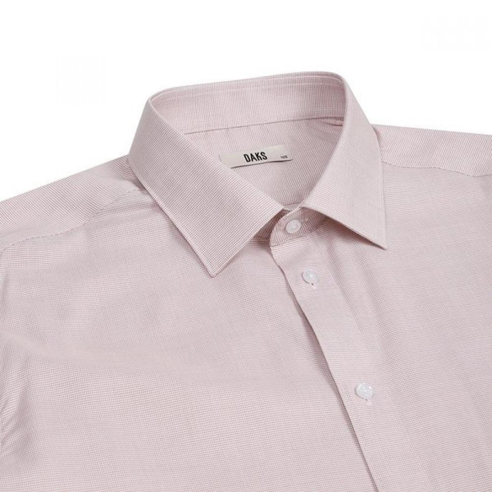 Daks Men S Pin Check Regular Fit Long Sleeve Shirt dmp1Shdl122w1