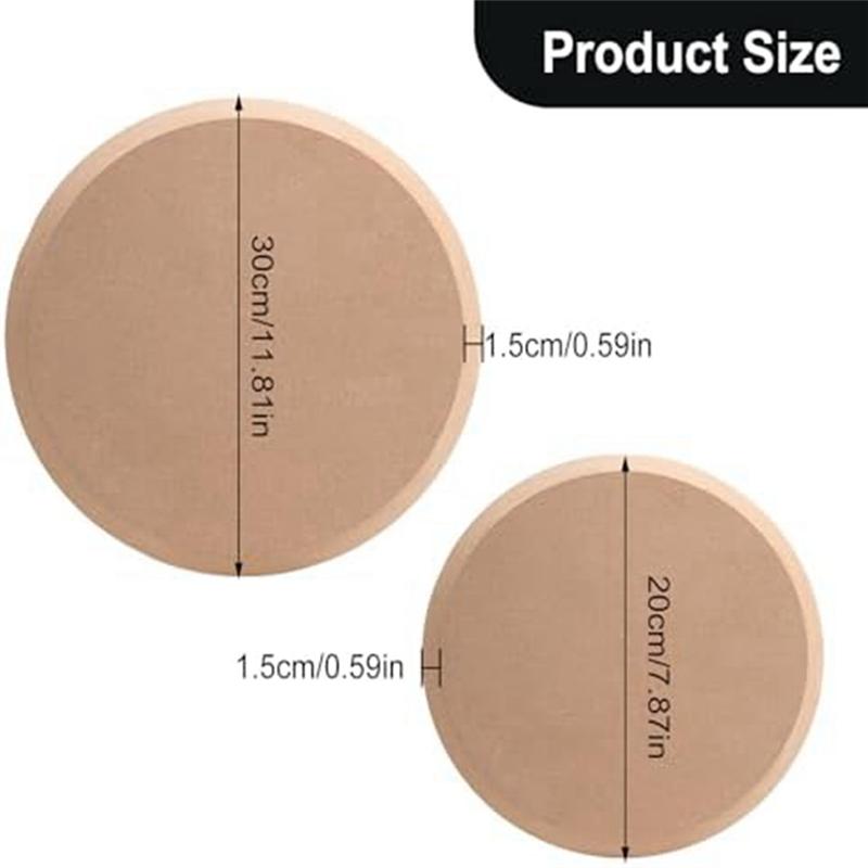 M-Modern-2 Piece Plate Forming Mold Handbuilding Dish Plate Slump Mold 8In And 12In For Clay Round Clay Mold
