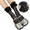 Women Japanese Style JK Girl Flower Lace Ruffle Frilly Ankle Socks Sweet Bowknot Elegant Student Middle Tube Dress Socks