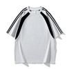 Kortærmet T-shirt Herre Løstsiddende Skjorte Rund Hals Syvkvartærmet T-shirt Herre