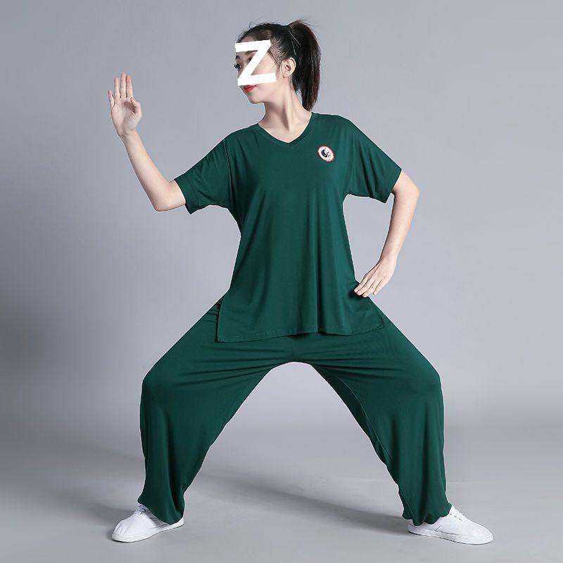 Spring Style Tai Chi Suit Set for Men and Women - Middle-Aged & Elderly Performance and Practice Wear