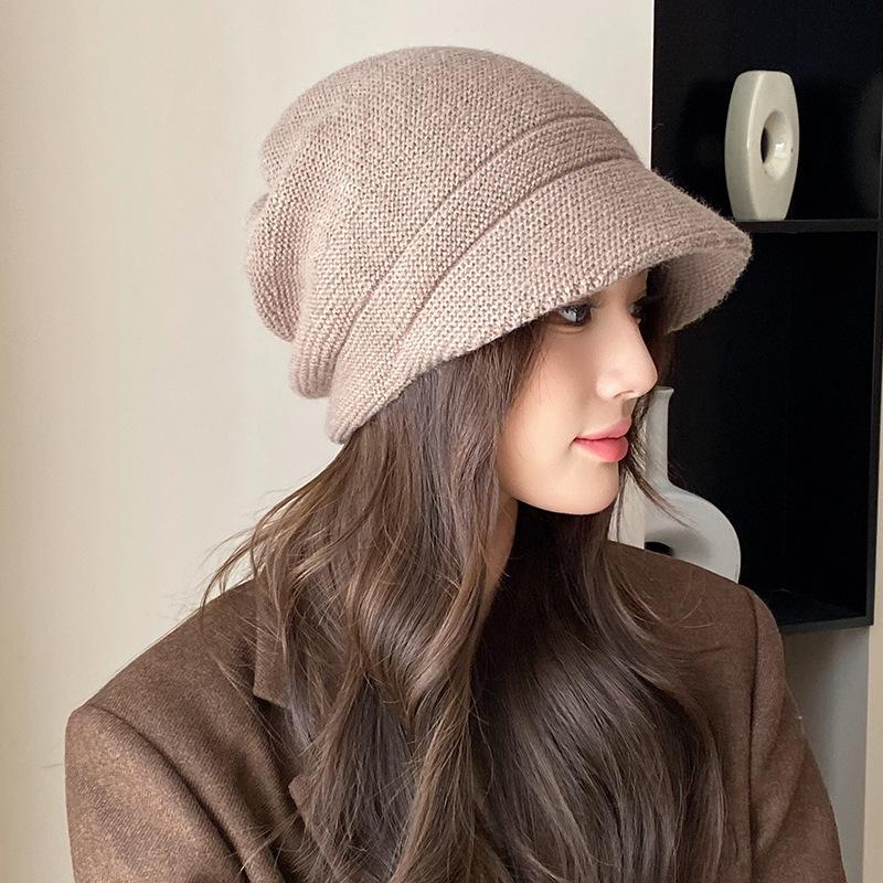 

2026 New Warm Knitted Earflap Hat Windproof Thickened Plush Hat Women Ear Protection Thermal Outdoor Motorcycle Cycling Ski Caps хакі