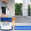 Floor Coating Concrete Paint 170g Gray Primer Filler Waterproof Quick-Drying With Brush For Basement Deck Wall Bathroom Patio
