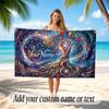 Tree of Life Theme Beach Towel Personalized Custom Name & Text Soft Quick Dry Beach Towel for Swimming Travel
