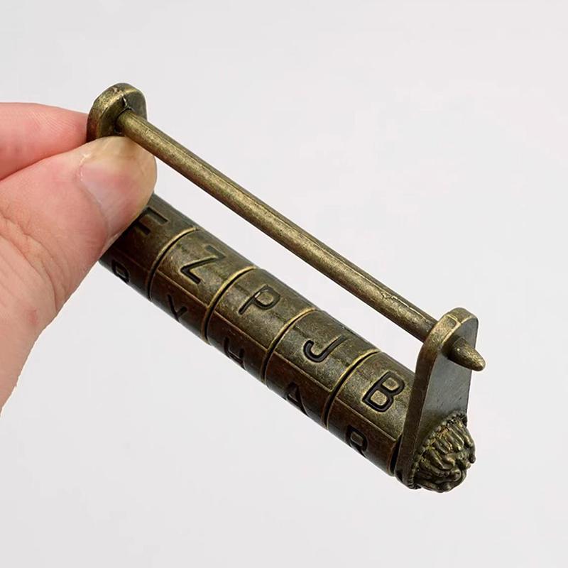 Cadenas à Combinaison Lettres Rétro Antiques Vintage pour Boîtes à Bijoux Accessoires Escape Game Saint-Valentin Cadeau