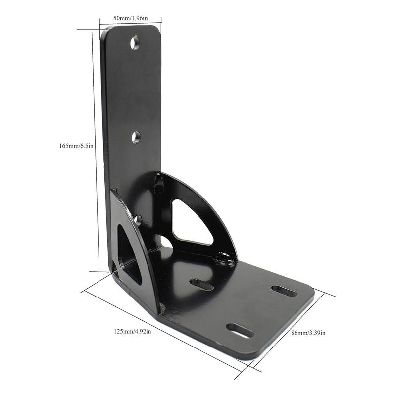 Staffa di Montaggio Tenda Robusta, Accessori in Acciaio Resistente Nero, Supporto Compatibile Porta Tenda per Portapacchi Camper