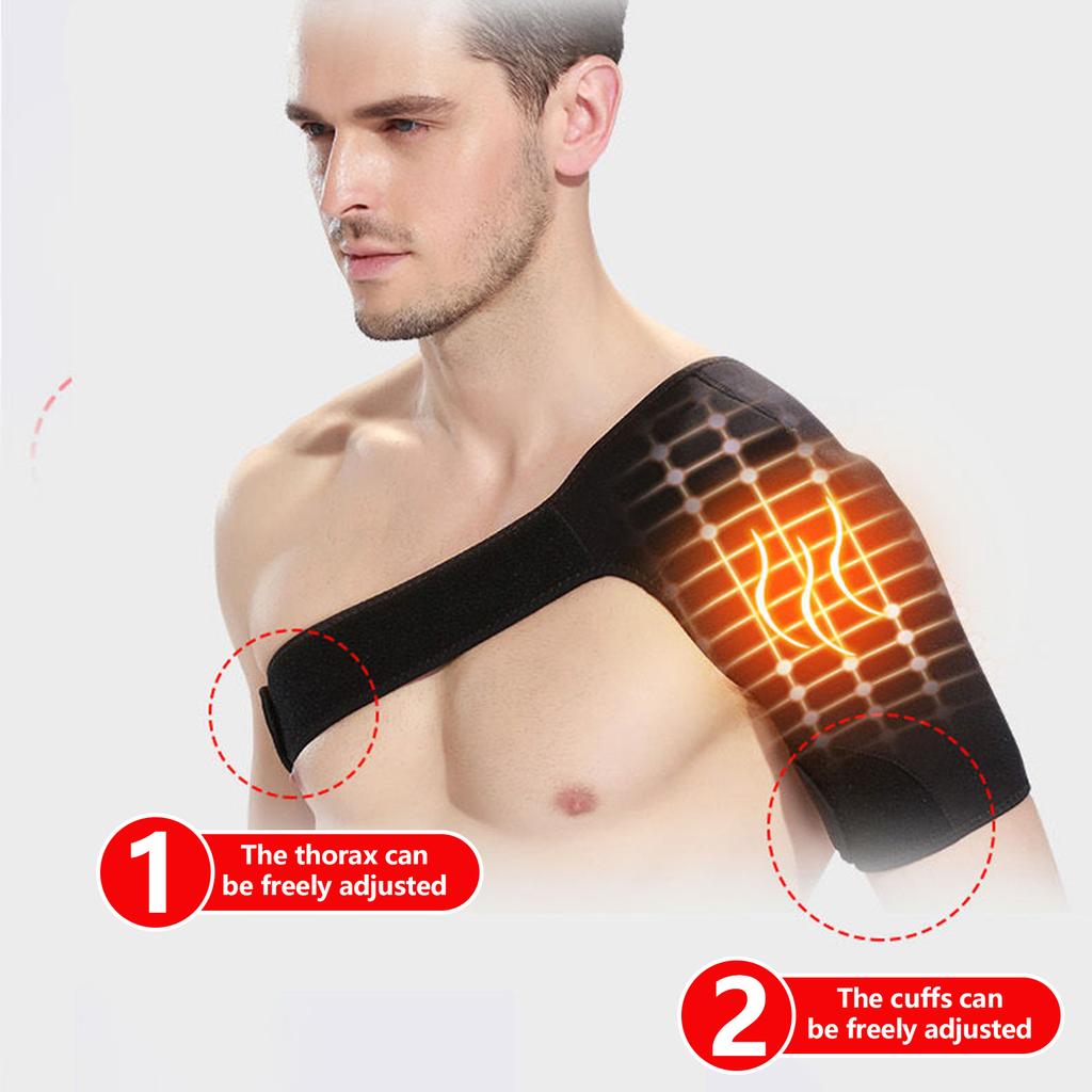 Self Heating Shoulder Strap Adjustable Thermal Shoulder Strap Relieve Cervical Fatigue Warming Shoulder Pad For Men And Women