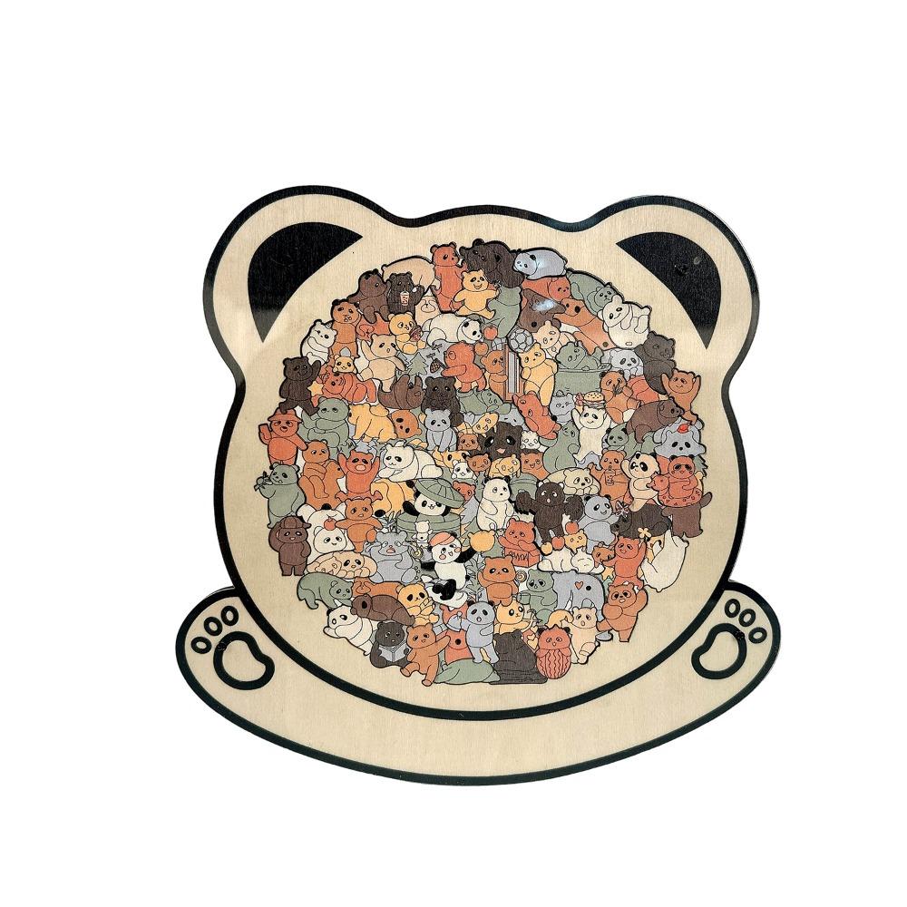 Brain Burning Animal Jigsaw Irregular Puppy Puzzle Dog Wooden Puzzle Adult Youth