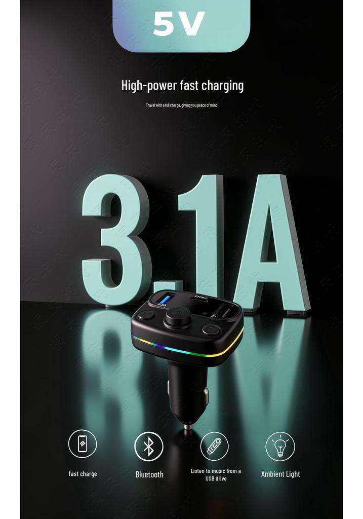 Universal Car Bluetooth FM Transmitter & PD Fast Charger