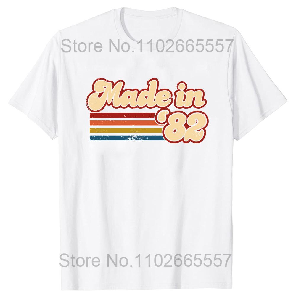 Grappige Made In 1982 Limited Edition 42 Jaar Geweldig Zijn T-shirts Zomer Katoen Streetwear Verjaardagscadeaus T-shirt Unisex