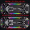 RGB LED Strip Music Remote Control Streamer Flowing Under Car Tube Underglow Underbody System Neon Light