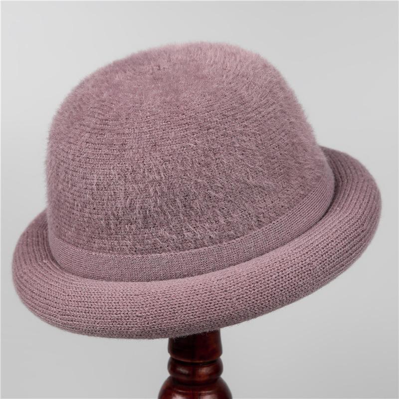 Hat Women's Autumn and Winter Fleece Thickened Thermal Basin Hat Cotton Top Hat