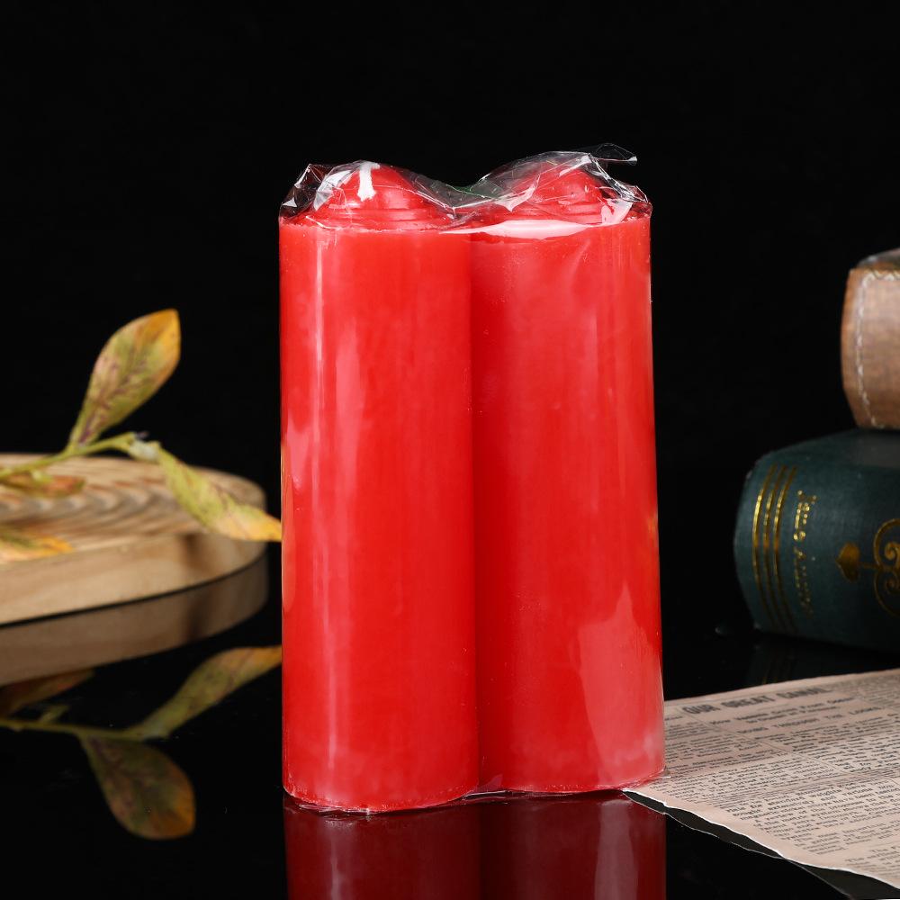 

Очень толстая цилиндрическая свеча для освещения, бытовая, красная, белая, желтая, аварийная при отключении электроэнергии, романтическая свадьба без свечей 4.2 * 13 red 2 pcs