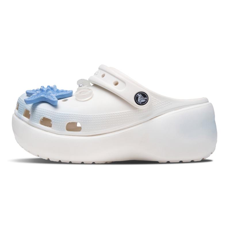Crocs Sea Salt Milk Foam EVA Simple and Atmospheric Hole Shoes Unisex White