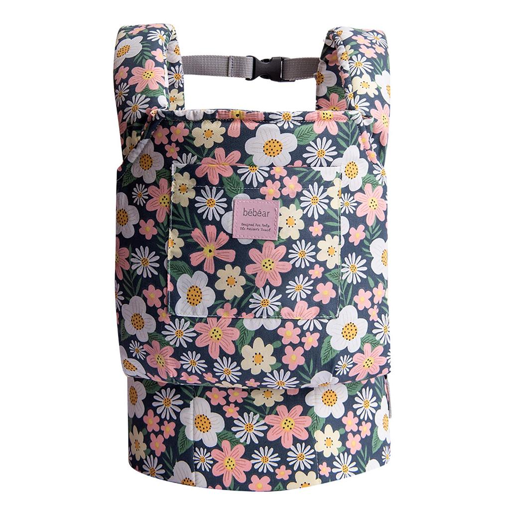 Bebamour Mini-Babytrage für Puppenpflege Enthält Puppenpflege Perfekt zum Nachspielen Geburtstagsgeschenk Puppen, Baumwolle, 2-Wege-Tragen, Zubehör, Spielen, (Grün