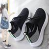 Women's Flat Breathable Sports Shoes with Mesh for Versatile Summer Thin Cut Out White Shoes