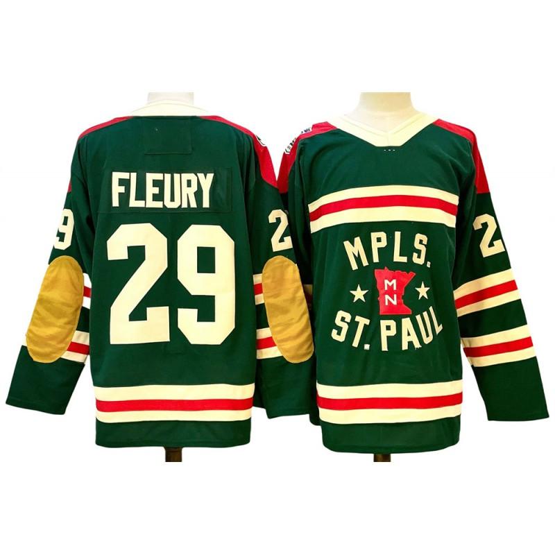 Maglia da Hockey su Ghiaccio Vintage Ricamata Personalizzata Squadra 97 Uniforme da Allenamento Uomo Misto Cotone