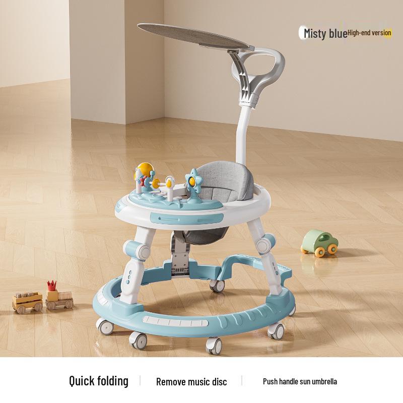 Verstellbarer Lauflernwagen und Hochstuhl für Alter 6 Monate bis 3 Jahre - Kippschutz und Beinstellungs-Präventionsmerkmale