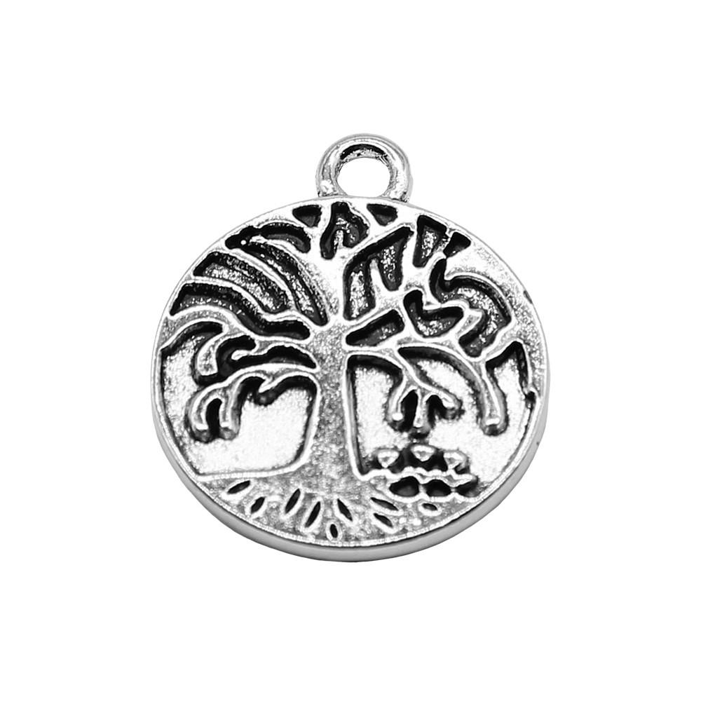 Tree Of Life Charms Antique Round Pendants For Spiritual DIY Jewelry