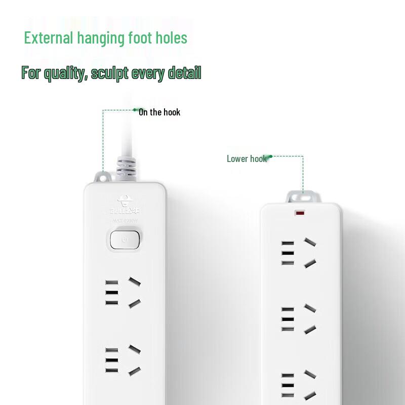 BULL GN-212 3-Outlet Master Control Power Strip CN plug (adapter included)