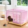 Indoor Dog Crate for Medium Small Dogs Pet Playpen with Escape-Proof Lock Portable Puppy Cage Home Training Kennel Carrier