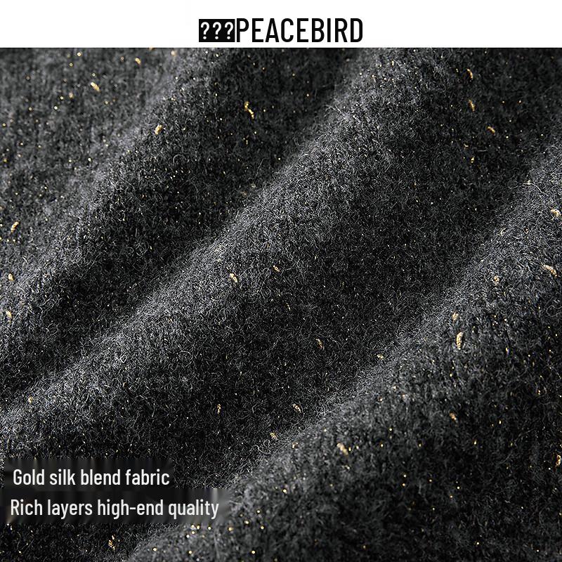 PEACEBIRD Men's Casual Metallic Blend Sweater