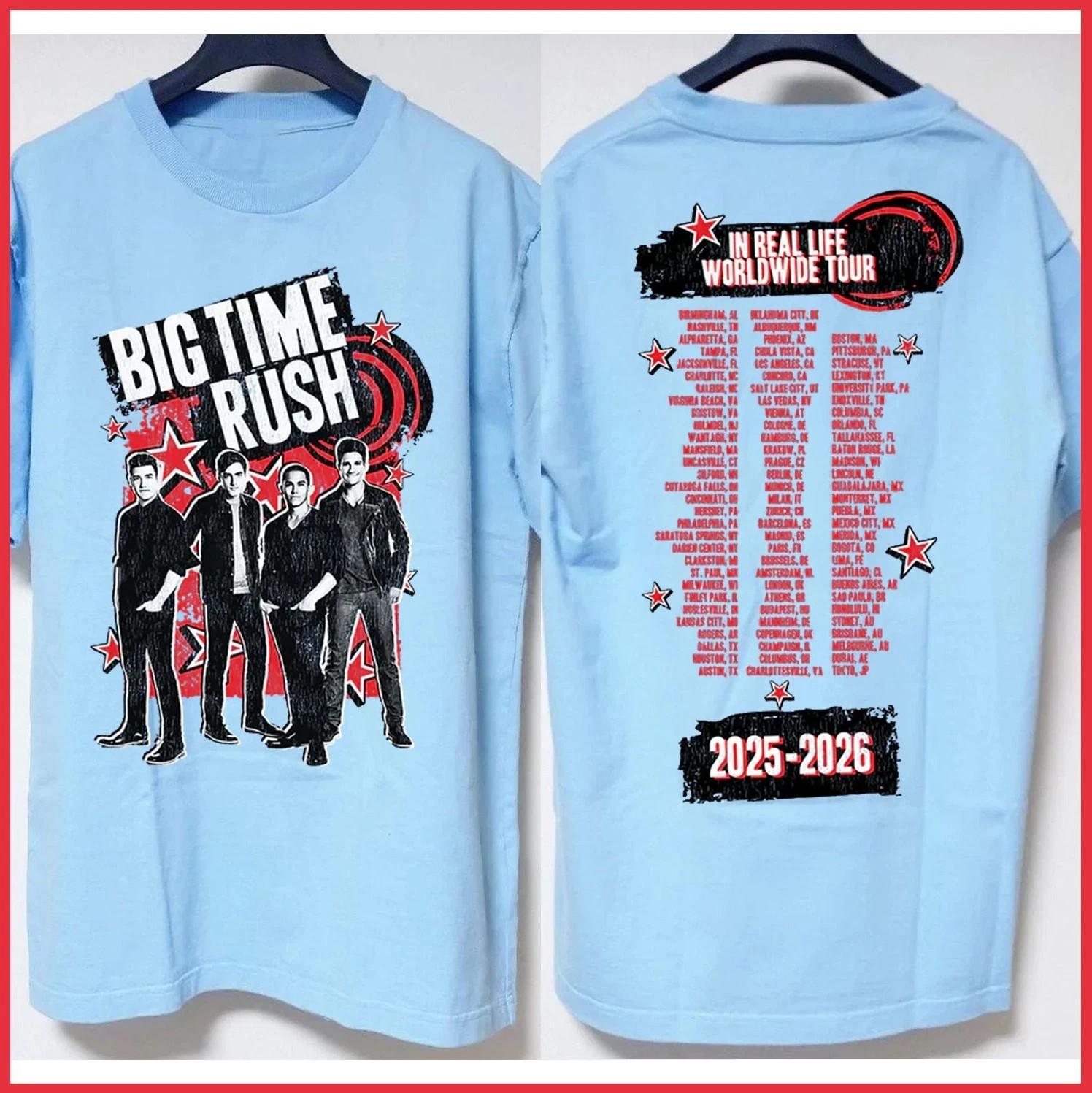Big Time Rush In Real Life Worldwide 20252026 Cotton Light Blue Shirt CM834 Unisex T-Shirt XXXL