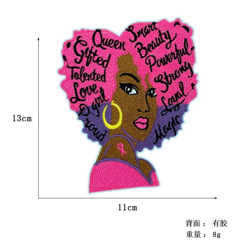 

1 шт. Модная нашивка в виде женской фигуры, Персонализированные аксессуары для одежды DIY, Вышитая термонашивка, Декоративная нашивка для одежды, Вышитая нашивка, Эмблема