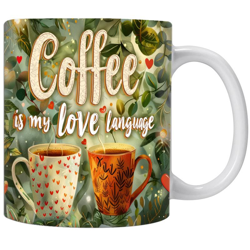 New Coffee Is My Love Language Coffee Ceramic Coffee Mug Tea Mug Gift