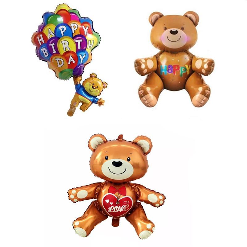 Boy Girl Day Love Bear Heart Inflatable Balloon Foil Balloons Party Supplies Decoration