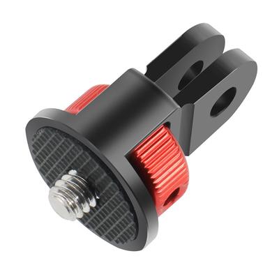Aluminum Camera Mini Tripod Adapter Mount Cnc Conversion Adapter  For Gopro Hero 10 9 Insta360 And Other Standard 1/4 Accessories