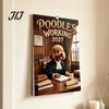 Tier-Hängekalender 2027 Lustiger Hund bei der Arbeit Wandkalender, Jan. 2027-Dez. 12 x Tagesplan-Organizer 8 Zoll Monatsplaner mit