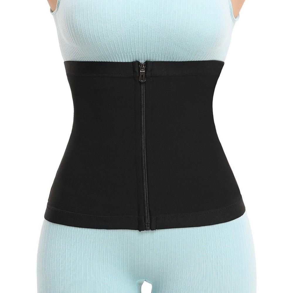 Fat Burning Zipper Waist Slimming Belt Belly Sweat Workout Fitness Shapewear  Women