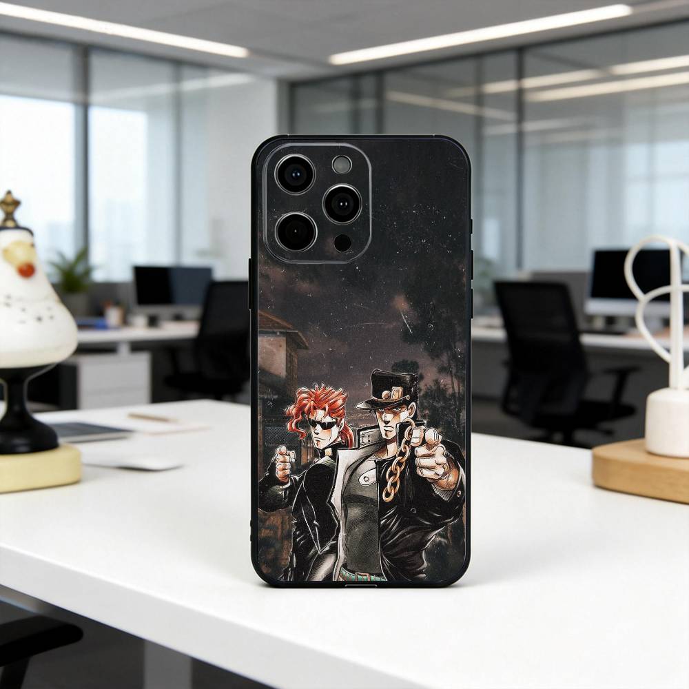 COOL J-JoJo B-Bizarre A-Adventures Phone Case For iPhone 17, 16,15,14,13,12,11 Plus,Pro Max, Others Soft Black Cover
