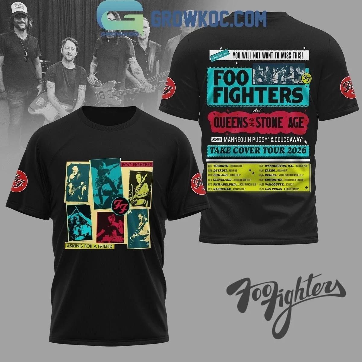 

Foo Fighterss Take Cover Tour 2026 3D T-Shirt Gift For Fan 4XL