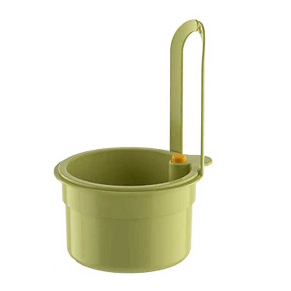 ABS Material Hanging Sink Basket with Press Type Drain Design for Kitchen Food Waste Filtration and Water Drainage Easy To Hang