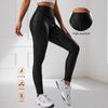 PU Lederhose High-waisted Tasche Yogahose Sport Fitness Laufleggings Nachtclub