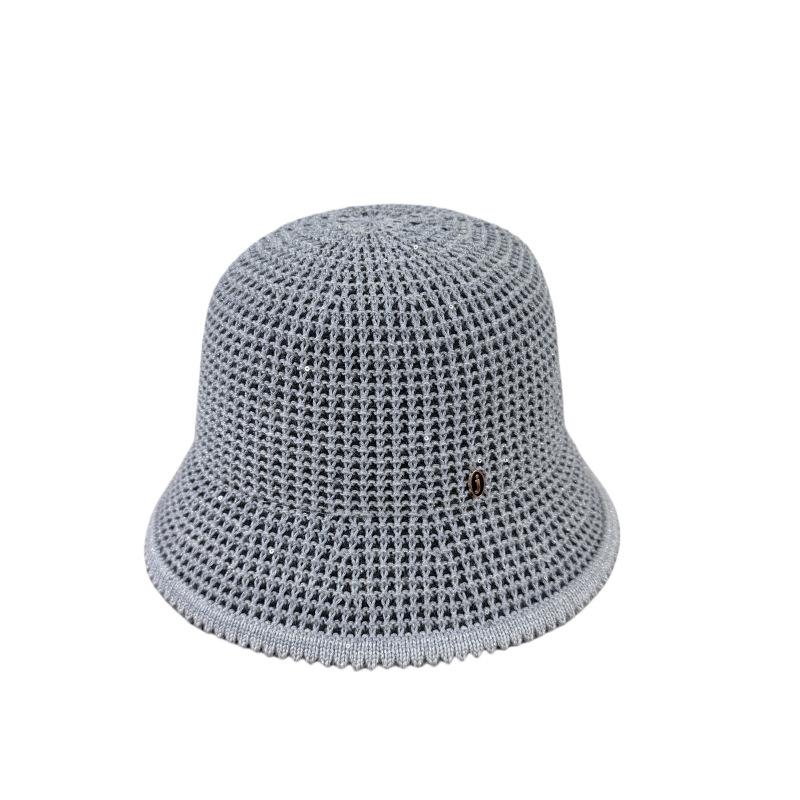 Weaving Fisherman Hat for Women Spring and Summer Sun Shading Breathable Hollow Leisure Cap